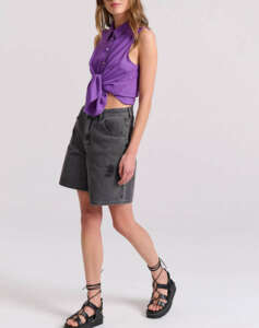 FUNKY BUDDHA Sleeveless viscose shirt - The essentials