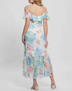 GUESS SL ELIDE LONG PRINTED DRESS ΦΟΡΕΜΑ ΓΥΝΑΙΚΕΙΟ