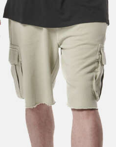 BODY ACTION MENS NATURAL DYE CARGO BERMUDA