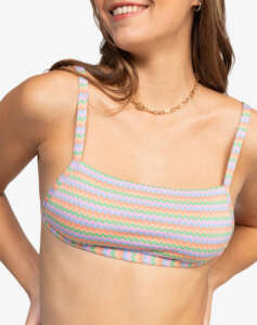 ROXY WAVY STRIPE BRALETTE SWIMWEAR WOMEN