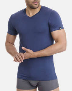 WALK MENS T-SHIRT V-NECK BAMBOO