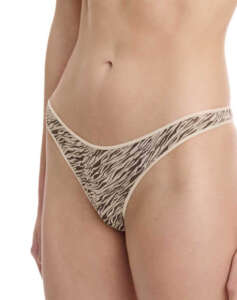 WALK WOMENS THONG BAMBOO WITH SAFARI DESIGN 2PCS