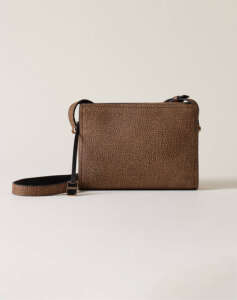 BORBONESE BORBONESE CAMERA BAG LEATHER-PVC ITAL.ORIGIN (Dimensions: 16 x 23 x 8 cm.)