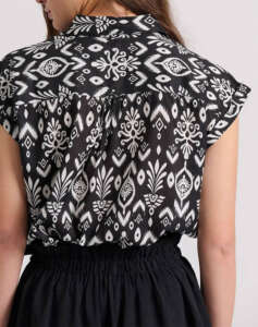 FUNKY BUDDHA Printed shirt with print in boho look