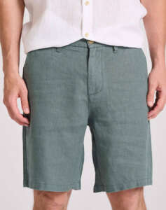 FUNKY BUDDHA Comfort fit linen chino shorts