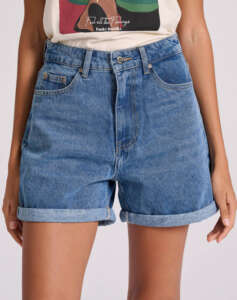 FUNKY BUDDHA Womens lapel denim shorts