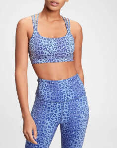 GAP Μπλε GapFit Eclipse Medium Support Strappy Σπορ Σουτιέν