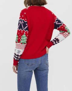 VERO MODA VMXMASALLOVER LS O-NECK BLOUSE XMAS