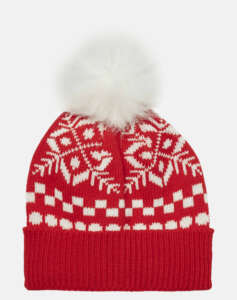 VERO MODA VMSNOWFLAKE PATTERN BEANIE XMAS