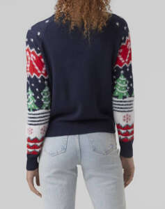 VERO MODA VMXMASALLOVER LS O-NECK BLOUSE XMAS