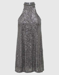 ONLY ONLANA S/L SEQUINS HIGHNECK DRESS JRS