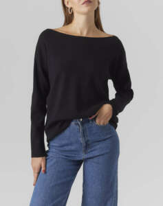 VERO MODA VMNANCY LS BOATNECK PULLOVER GA