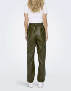 ONLY ONLKIM FAUX LEATHER CARGO PANT CC OTW