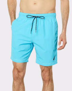 NAUTICA SWIMWEAR 8 ANCHOR FULL ELASTIC SOLID TRUNK