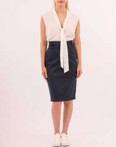 FOREL Cotton pencil skirt