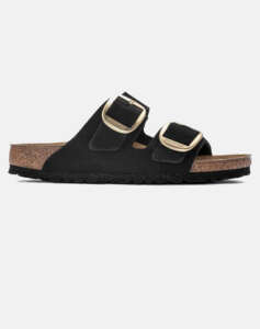 BIRKENSTOCK BS CLASSIC ARIZONA BIG BUCKLE LENB BLACK (GOLD) 35 - 43 NARROW SEASONAL WOMENS SHOES