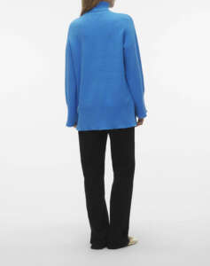 VERO MODA VMGOLDNEEDLE WIDE LS LONG ROLLNECK PULL.