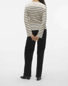 VERO MODA VMGOLD RIB LS O-NECK PULLOVER