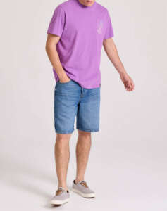 FUNKY BUDDHA Men’s comfort fit denim bermuda