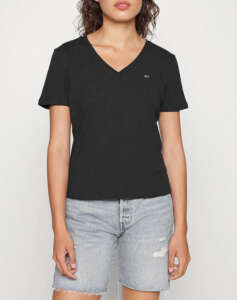 TOMMY JEANS TJW SLIM SOFT V NECK TEE