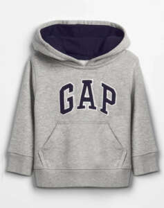 GAP babyGap Gap Logo Φούτερ με Κουκούλα