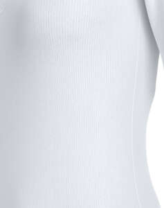 CALVIN KLEIN WOVEN LABEL RIB V-NECK TEE