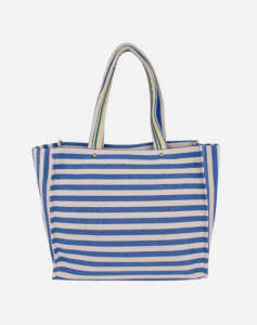 JUICY COUTURE IRIS BEACH BAG - STRIPED VERSION - LARGE SHOPPING (Dimensions: 33 x 38 x 15 cm.)