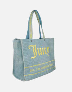 JUICY COUTURE IRIS BEACH BAG - STRAW VERSION - LARGE SHOPPING (Διαστάσεις: 33 x 39 x 19 εκ.)