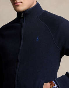 RALPH LAUREN LSTXTBLKFZ-LONG SLEEVE-FULL ZIP