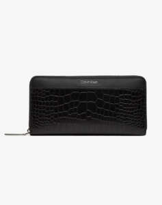 CALVIN KLEIN CK MUST LG ZIP AROUND_CROCO (Dimensions: 9.5 x 19 cm.)