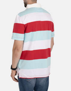 NAUTICA POLO SHIRT SS STRIPED RUGBY POLO_SUSTAINABLE SS STRIPED RUGBY POLO_SUSTAINABLE