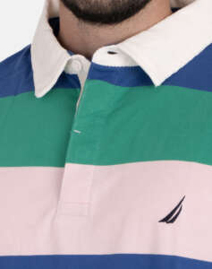 NAUTICA POLO SHIRT SS STRIPED RUGBY POLO_SUSTAINABLE SS STRIPED RUGBY POLO_SUSTAINABLE