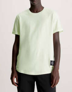 CALVIN KLEIN BADGE ROUND HEM TEE