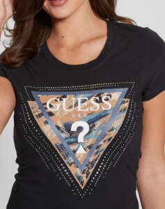 GUESS SS CN LEO TRIANGLE TEE WOMEN