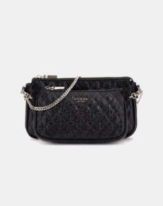 GUESS YARMILLA DBL POUCH CROSSBODY ΤΣΑΝΤΑ ΓΥΝΑΙΚΕΙΟ (Διαστάσεις: 24 x 13 x 5 εκ)