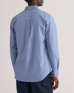 GANT REG POPLIN GINGHAM SHIRT LS