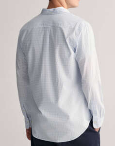 GANT REG POPLIN GINGHAM SHIRT LS