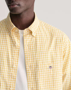 GANT REG POPLIN GINGHAM SHIRT LS