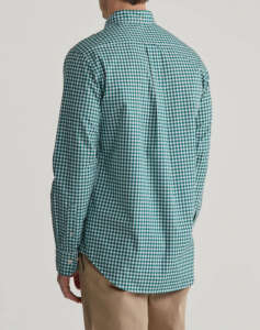 GANT REG POPLIN GINGHAM SHIRT LS