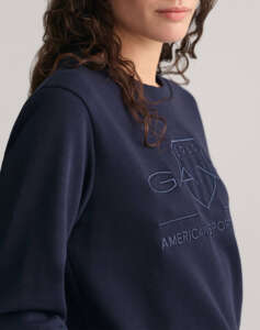 GANT SWEATSHIRT LS REG TONAL SHIELD C-NECK SWEAT