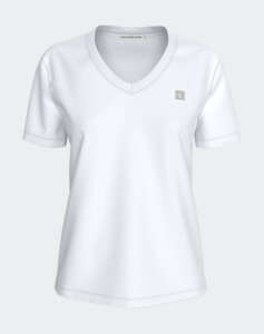 CALVIN KLEIN CK EMBRO BADGE V-NECK TEE