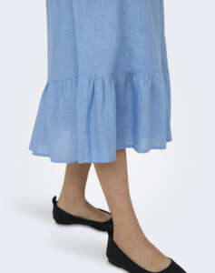 ONLY FEB ONLTOKYO HW LINEN BLEND LONG SKIRT PNT