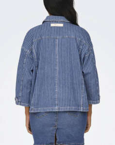 ONLY MAR ONLKIRSI LS STRIPED DNM JACKET DOT