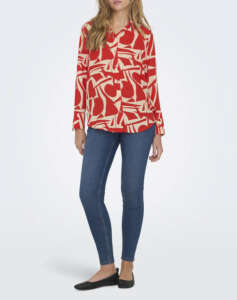 ONLY JAN ONLHELENA LIFE L/S LOOSE SHIRT PTM