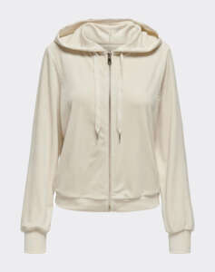 ONLY ONLREBEL L/S ZIP STRING HOOD CC SWT