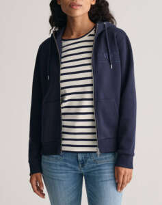 GANT REG TONAL SHIELD FULL ZIP HOODIE