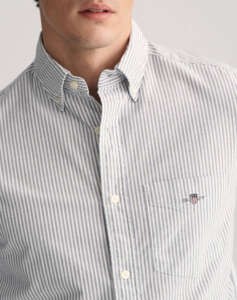 GANT LS REG OXFORD BANKER STRIPE SHIRT