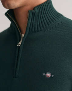 GANT SWEATER LS CASUAL COTTON HALF ZIP