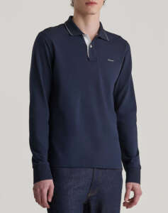 GANT LS TEXTURED COLLAR POLO SHIRT