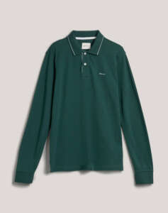 GANT LS TEXTURED COLLAR POLO SHIRT